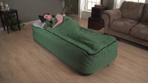 Guide Gear Twin Air Bed Fitted Cover / Sleeping Bag Green - image 10 from the video